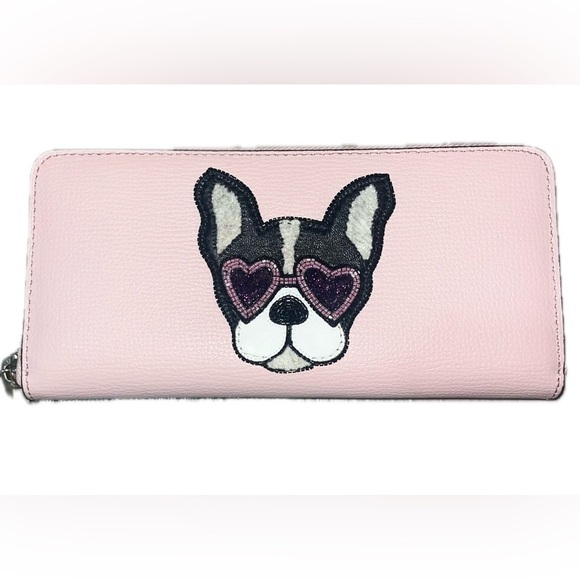 Kate Spade New York Dog Sylvia Francois Slim Pink Continental Wallet - Picture 13 of 15